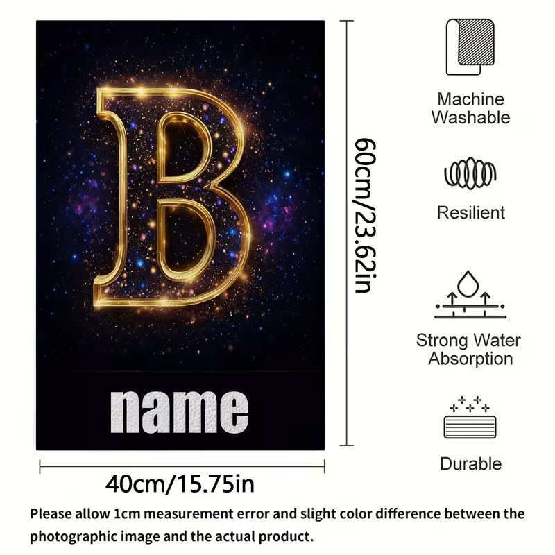 Personalized Galaxy Towel Set | Custom Name Space-Themed Travel Towels (2pcs)