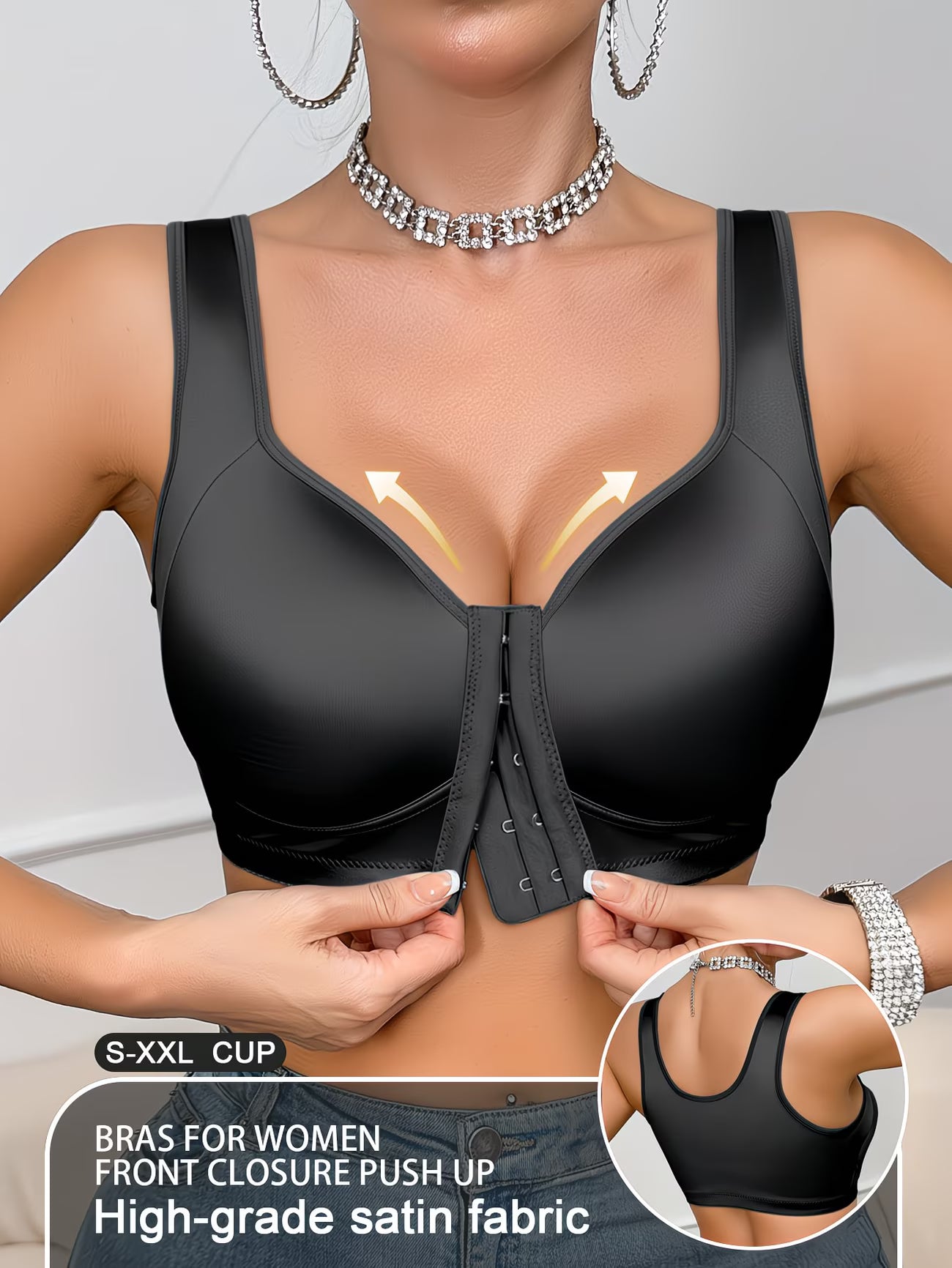 SilkGlow™ Seamless Satin Bra | Soft Support Everyday Comfort Bra for Women