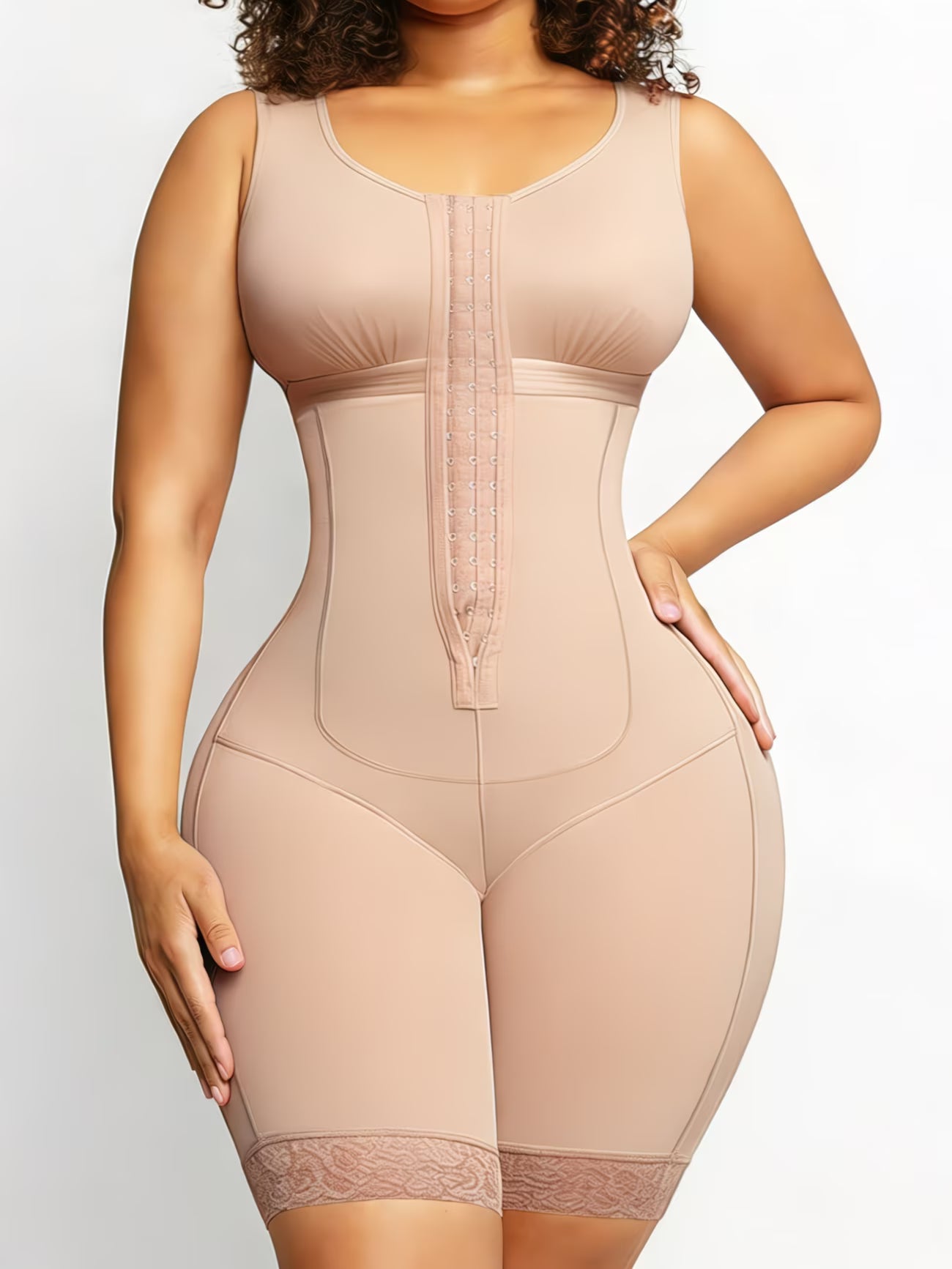 ColombianCurve™ Plus Size Faja Bodysuit | High Compression Full Body Shapewear with Butt Lift & Thigh Control