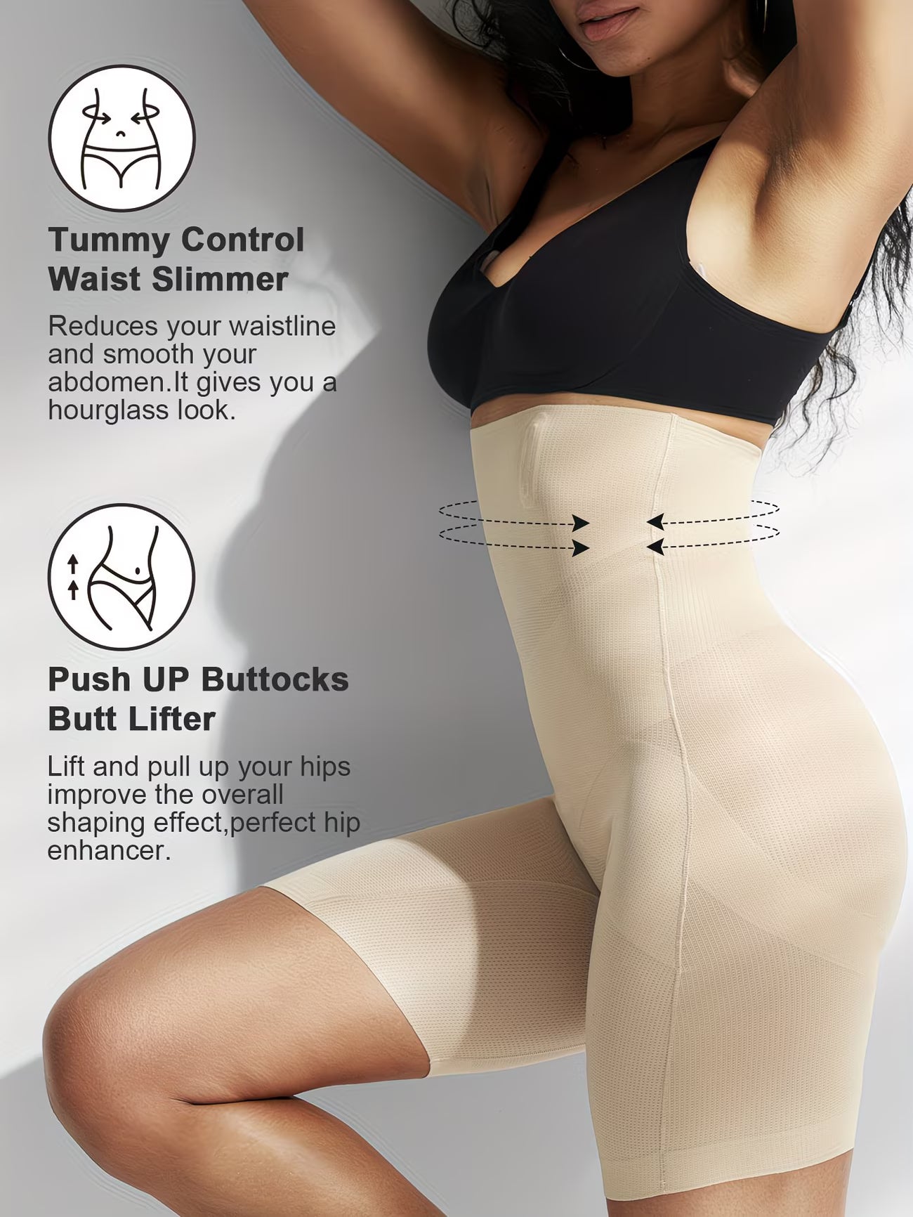 IronCurve™ Steel-Boned Shapewear Bodysuit | Double-Layer Waist Control Cross-Strap Contouring Corset