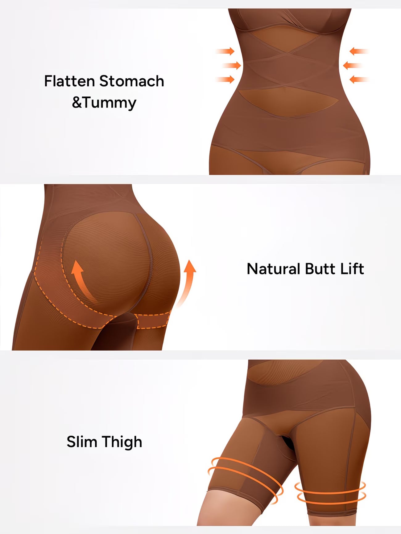 ActiveCurve™ V-Neck Yoga Shapewear Bodysuit | Built-In Bra Tummy Control Butt Lift Sports Faja