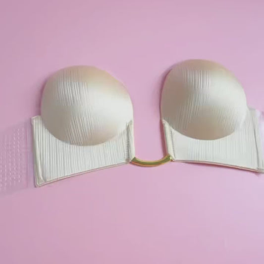 InvisibleLift™ Self-Adhesive Strapless Push-Up Bra | Seamless Silicone Bra for Backless Dresses